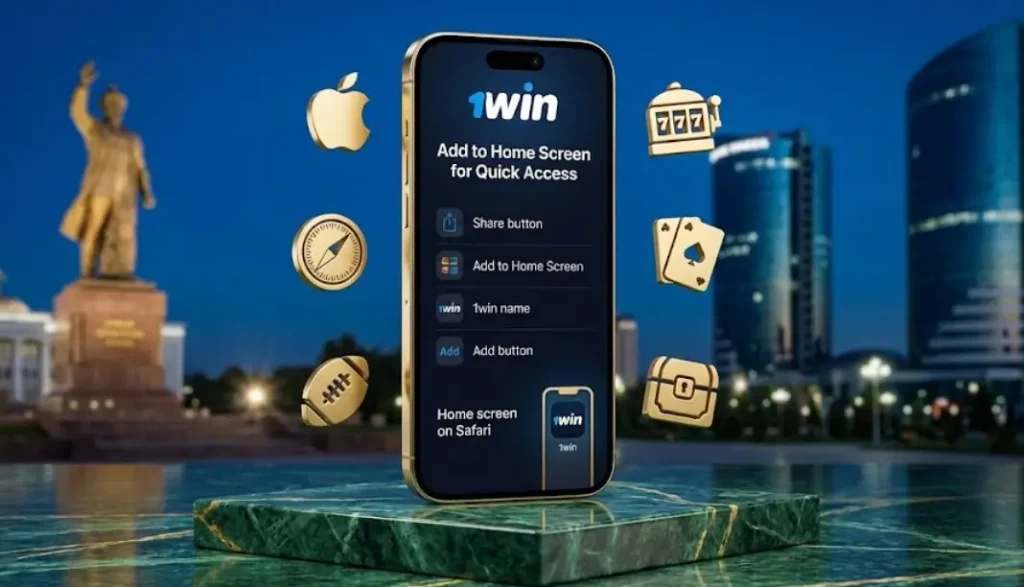 1win iOS PWA – веб-барнома бо дастрасии зуд аз экрани асосӣ